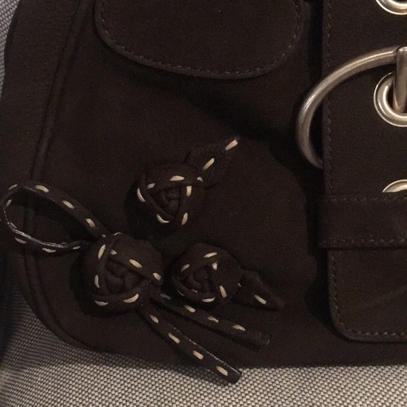 Vintage Prada Brown Suede Shoulder Bag - Picture 5 of 8